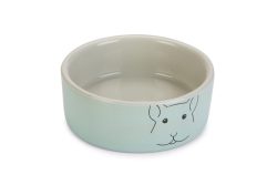 BZ Caviabakje Frinca Keramiek Grijs/Mint - 10x4,5cm