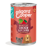 Edgard&Cooper Blik Hond Senior Kip/Zalm 400 Gr