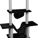 Flamingo Krabpaal Hamza Zwart 60x57x112cm