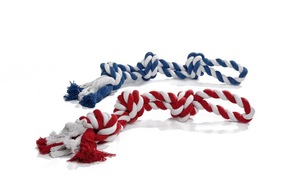 Flossytoy Rd/Blw Ass 3Knop 600gr Flossytoy Rd/Blw Ass 3Knop 600gr