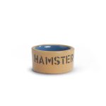 Hamstervoerbak Keramiek Blauw/Beige 7,5cm