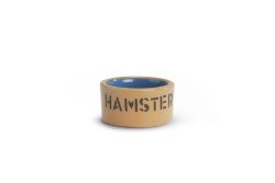 Hamstervoerbak Keramiek Blauw/Beige 7,5cm