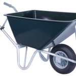 Kruiwagen Stal Kruiwagen Groen Basic 160 L 1-Wiel