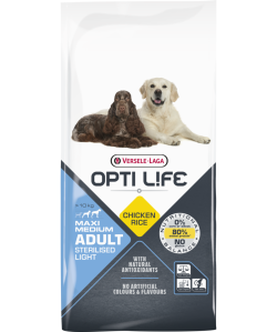 Opti Life Adult Light - Sterilised Medium & Maxi 12,5kg