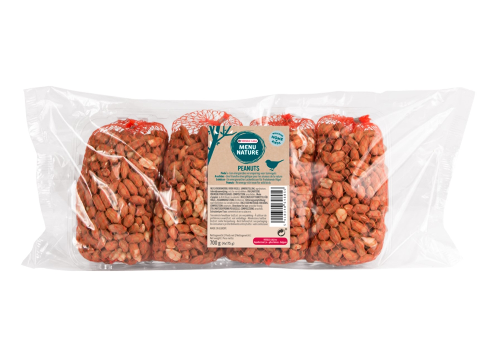 Pindanetjes 4st x 175gr voor Tuinvogels Pindanetjes 4st x 175gr voor Tuinvogels