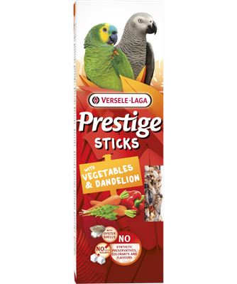 Prestige Sticks Papegaaien Groenten & Paardenbloem 2st Prestige Sticks Papegaaien Groenten & Paardenbloem 2st