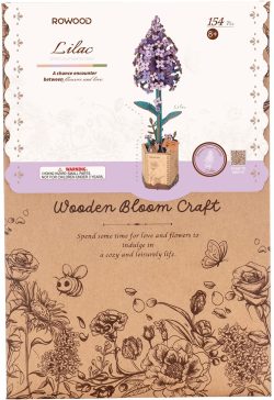 Rowood DIY Houten Bloem Lilac