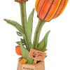 Rowood DIY Houten Bloem Orange Tulip