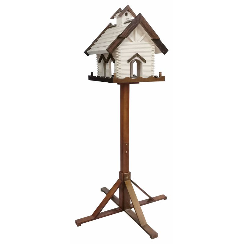 Voederhuis op Voet Moscow II Wit 186x70x70cm Voederhuis op Voet Moscow II Wit 186x70x70cm