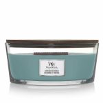 WoodWick Evergreen Cashmere Ellipse Kaars