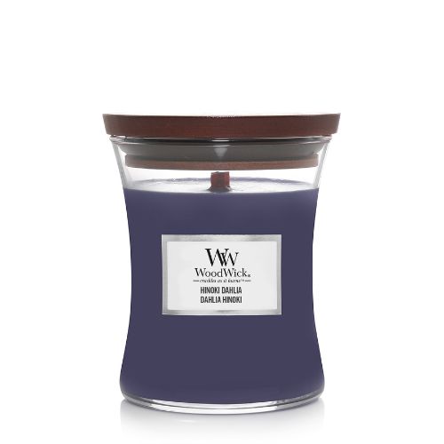 WoodWick Hinoki Dahlia Medium Kaars WoodWick Hinoki Dahlia Medium Kaars