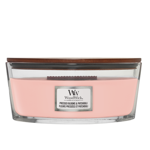WoodWick Pressed Blooms & Patchouli Ellipse Kaars WoodWick Pressed Blooms & Patchouli Ellipse Kaars