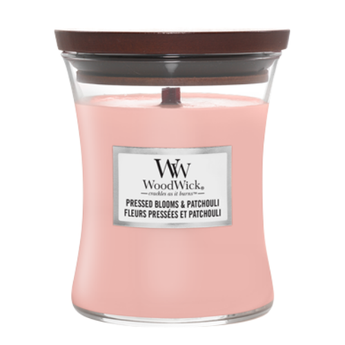 WoodWick Pressed Blooms & Patchouli Medium Candle WoodWick Pressed Blooms & Patchouli Medium Candle
