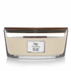 WoodWick White Honey Ellipse Kaars