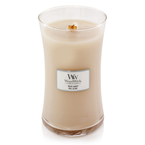 WoodWick White Honey Large Kaars WoodWick White Honey Large Kaars