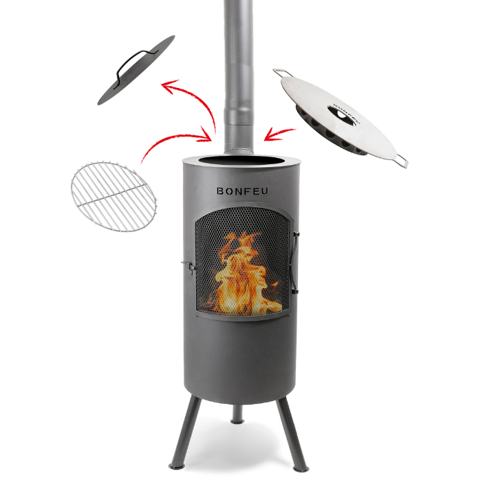 BonFue BonTino LP Tuinhaard Zwart