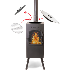 Bonfeu BonCarré Tuinhaard Zwart Bonfeu BonCarré Tuinhaard Zwart