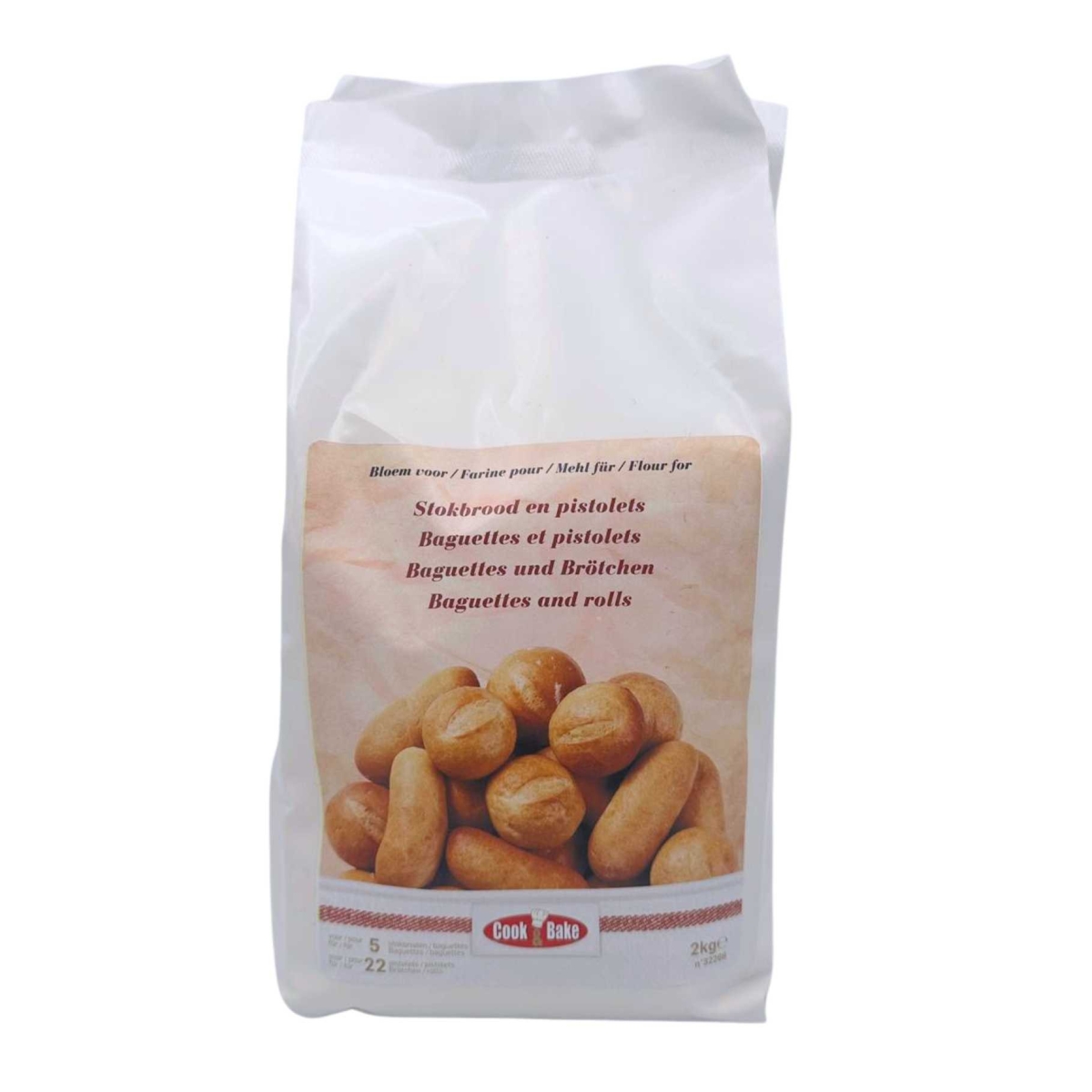 bloem voor stokbrood en pistolets 2kg cook&bake bloem voor stokbrood en pistolets 2kg cook&bake