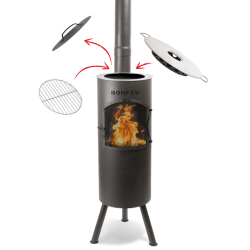 BonFeu Bongiano LP Tuinhaard Zwart BonFeu Bongiano LP Tuinhaard Zwart