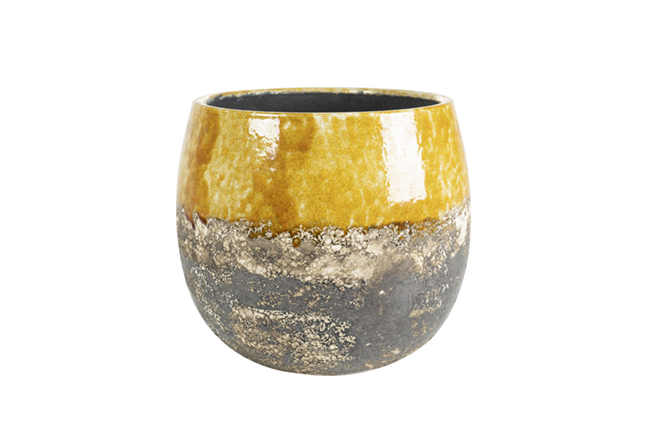 Pot Lindy ocher D19 H16 Pot Lindy ocher D19 H16