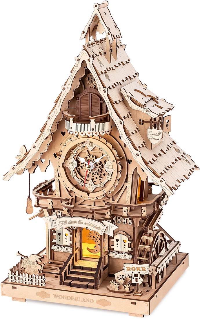 Robotime Cuckoo Clock Wood Colour Robotime Cuckoo Clock Wood Colour