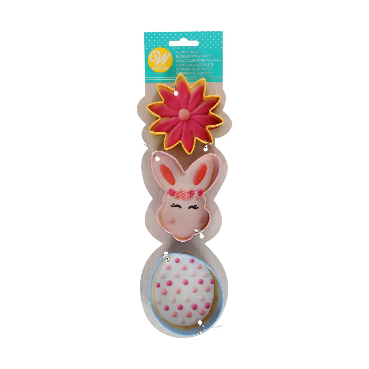 Wilton Koekjes Uitsteker Bloem/Konijnen Hoofd/Ei Set/3 Wilton Koekjes Uitsteker Bloem/Konijnen Hoofd/Ei Set/3