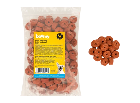 Boomy Vleesrolls Met Rund 500gr Boomy Vleesrolls Met Rund 500gr