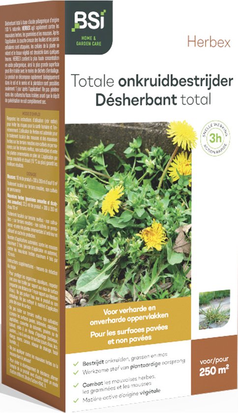 BSI Herbex Totale Onkruid/Mosbestrijder 450ml BSI Herbex Totale Onkruid/Mosbestrijder 450ml
