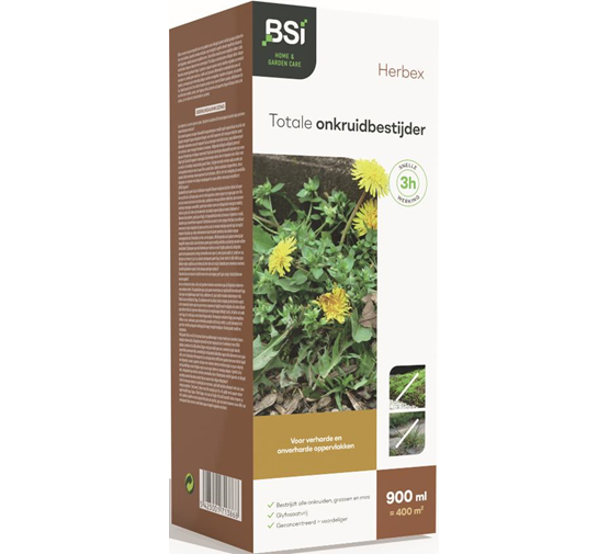BSI Herbex Totale Onkruid/Mosbestrijder 900ml BSI Herbex Totale Onkruid/Mosbestrijder 900ml