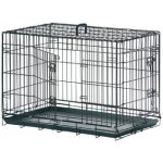 DRAADKOOI KEO ZWART M 2-DEURS 77X47X54CM