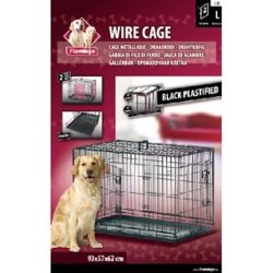 DRAADKOOI KEO ZWART M 2-DEURS 77X47X54CM DRAADKOOI KEO ZWART M 2-DEURS 77X47X54CM