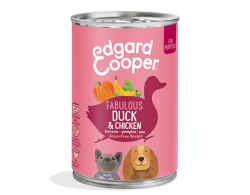 Edgard & Cooper Blikvoer Hond Puppy Eend & Kip 400gr Edgard & Cooper Blikvoer Hond Puppy Eend & Kip 400gr