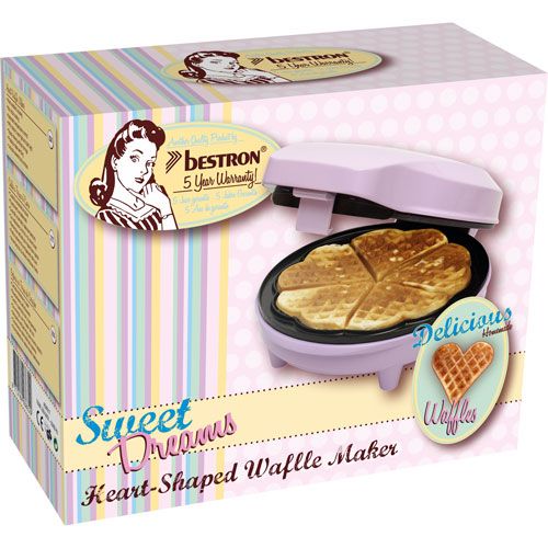 Bestron Sweet Dreams - Hartjes Wafel IJzer Bestron Sweet Dreams - Hartjes Wafel IJzer