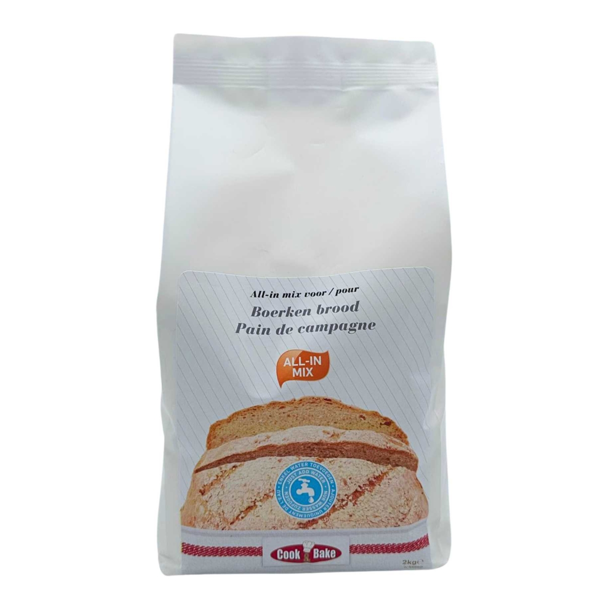 Cook & Bake All-in Mix Boerken Brood 2kg Cook & Bake All-in Mix Boerken Brood 2kg