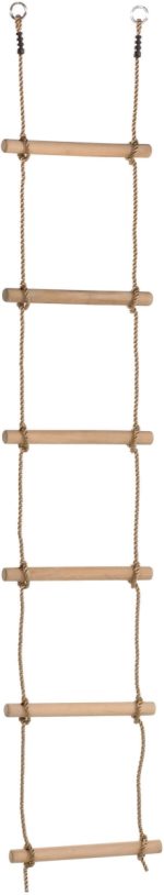 KBT Houten Sporten Touwladder - PH (2.10 m) - 6 Sporten