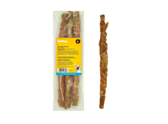 Boomy Varken Rolls Kip 34cm 320gr Boomy Varken Rolls Kip 34cm 320gr