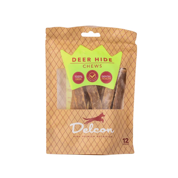 Delcon Deer Hide Chews 12st Delcon Deer Hide Chews 12st
