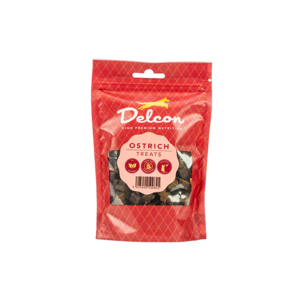Delcon Hond Treats Struisvogel 150gr Delcon Hond Treats Struisvogel 150gr