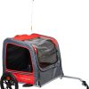 AB Travel Fietskar voor Honden Rood/Grijs L 130x80x90cm AB Travel Fietskar voor Honden Rood/Grijs L 130x80x90cm