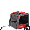 AB Travel Fietskar voor Honden Rood/Grijs L 130x80x90cm AB Travel Fietskar voor Honden Rood/Grijs L 130x80x90cm