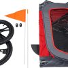 AB Travel Fietskar voor Honden Rood/Grijs L 130x80x90cm AB Travel Fietskar voor Honden Rood/Grijs L 130x80x90cm