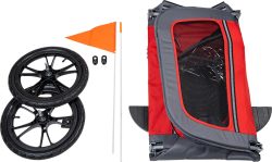 AB Travel Fietskar voor Honden Rood/Grijs L 130x80x90cm AB Travel Fietskar voor Honden Rood/Grijs L 130x80x90cm