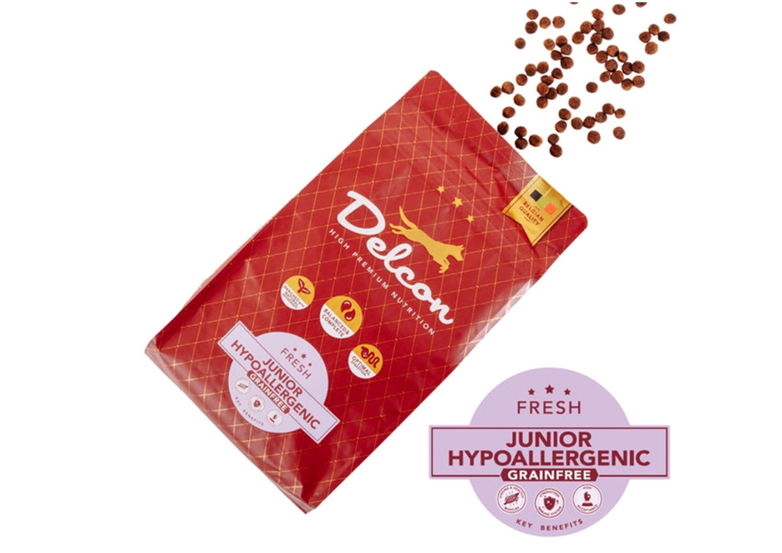 Delcon Junior Hypoallergeen 3kg Hondenvoeding Delcon Junior Hypoallergeen 3kg Hondenvoeding