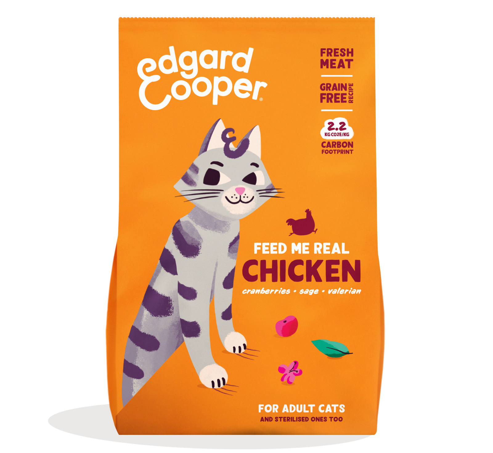 Edgard & Cooper Kattenvoer Adult Kip 2 kg Edgard & Cooper Kattenvoer Adult Kip 2 kg
