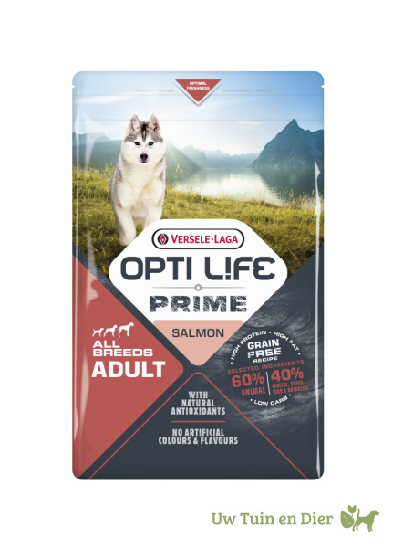 Opti Life Prime Adult Graanvrije Hondenvoeding Zalm 2,5kg Opti Life Prime Adult Graanvrije Hondenvoeding Zalm 2,5kg