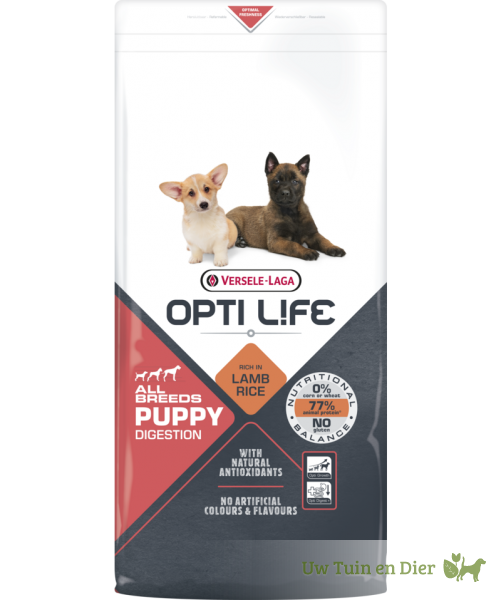 Opti Life Puppy Digestion All Breeds Lamb 12,5 Kg Opti Life Puppy Digestion All Breeds Lamb 12,5 Kg