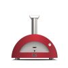 Alfa Forno Moderno 3 Pizze - Rood - Hout