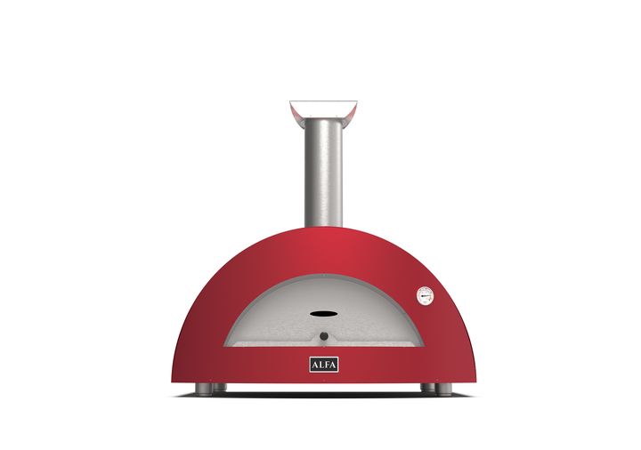 Alfa Forno Moderno 3 Pizze - Rood - Hout