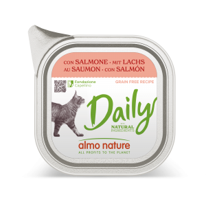 Almo Nature Daily Kat alu Zalm 100gr Almo Nature Daily Kat alu Zalm 100gr