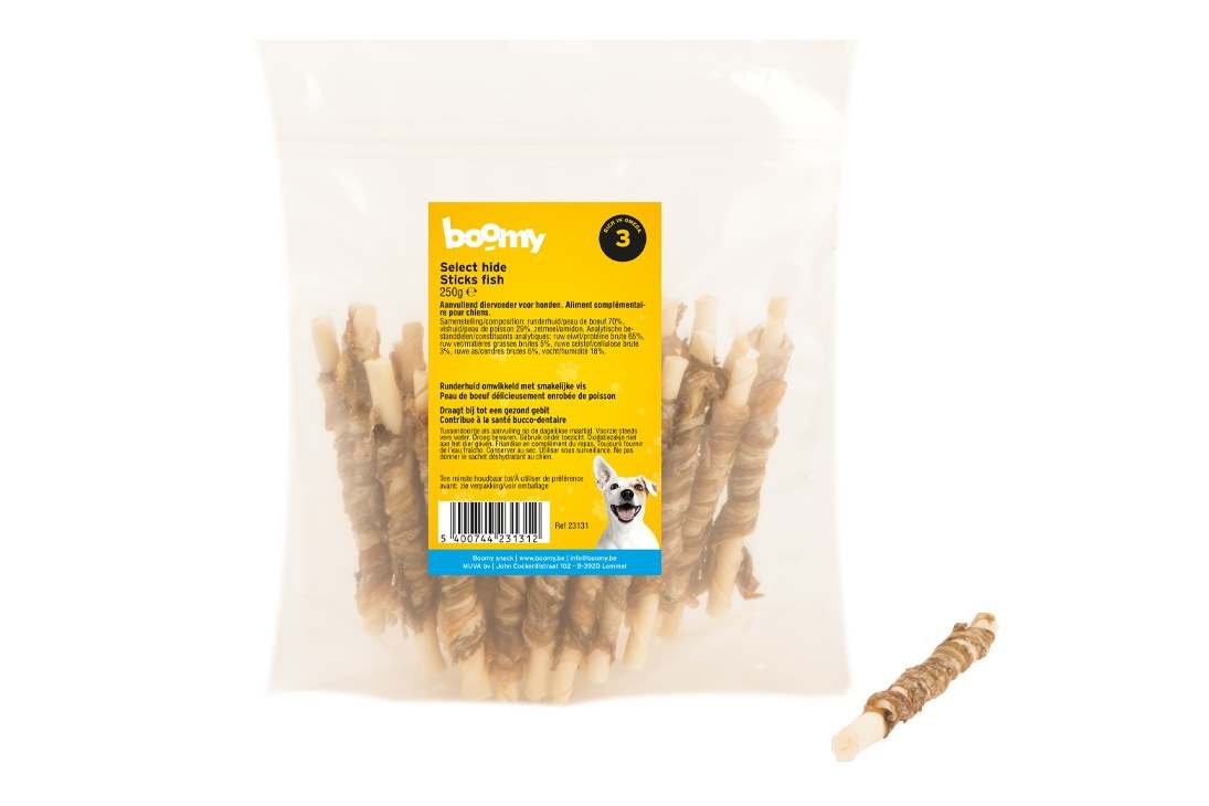 Boomy Select Hide Sticks Fish 13cm Boomy Select Hide Sticks Fish 13cm